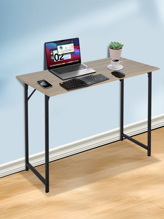 39.4" Inch Computer Desk, Home Office Desk, Modern Work Desk, Writing Desk for Small Space, Simple Desk, PC Table, Gaming Desk, Space-Saving Workstation
