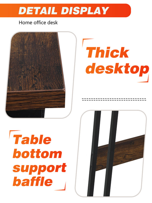 Corner Computer Desk,L Shaped Desk,Gaming Desk with Large Monitor Stand & Carbon Fiber Surface, Home Office Study Writing Workstation,Space-Saving