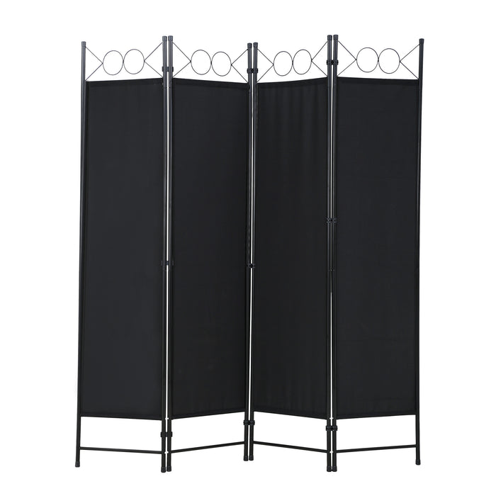 4 Panel Freestanding Partition Divider  Room Separation