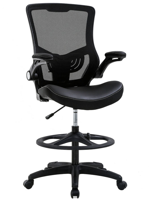 Flip Up Arms Ergonomic Drafting Chair