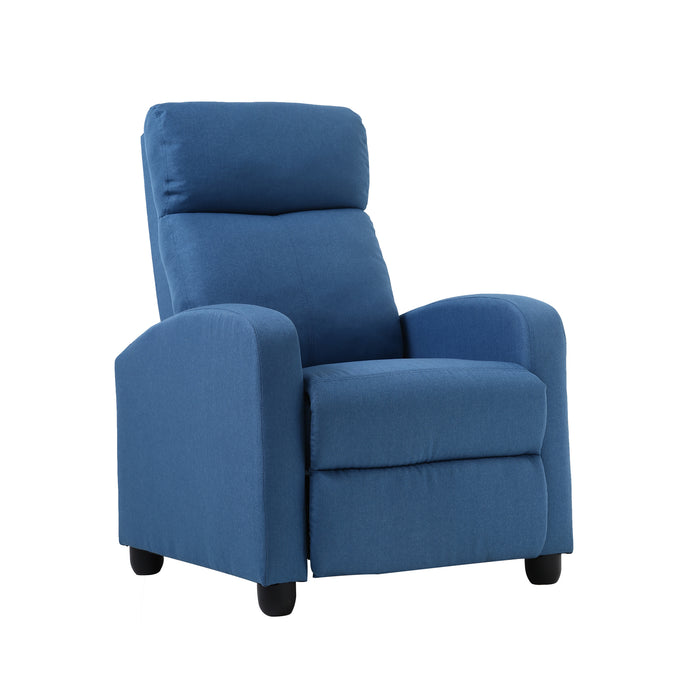 Recliner Chair for Living Room with Fabric Padded Seat Backrest
