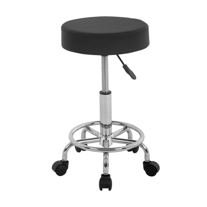 Round Rolling Swivel Esthetician Pu Chair