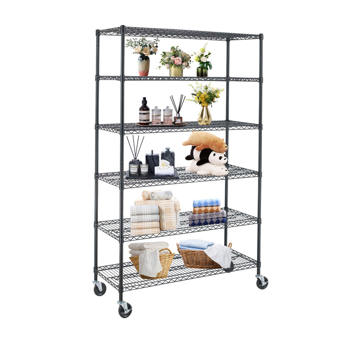 Wire Shelving Unit 6-shelf Large Storage Shelves