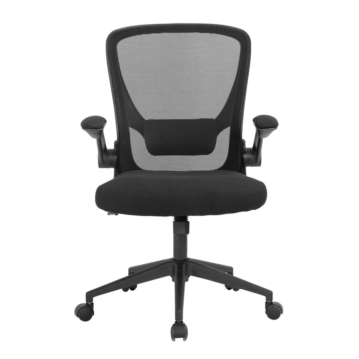 Ergonomic Flip Up Arms Mid Back Computer Office Chair