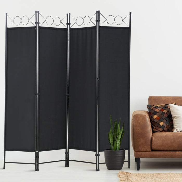 4 Panel Freestanding Partition Divider  Room Separation