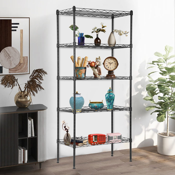 Adjustable Metal Shelf Shelving Unit Storage Small Places