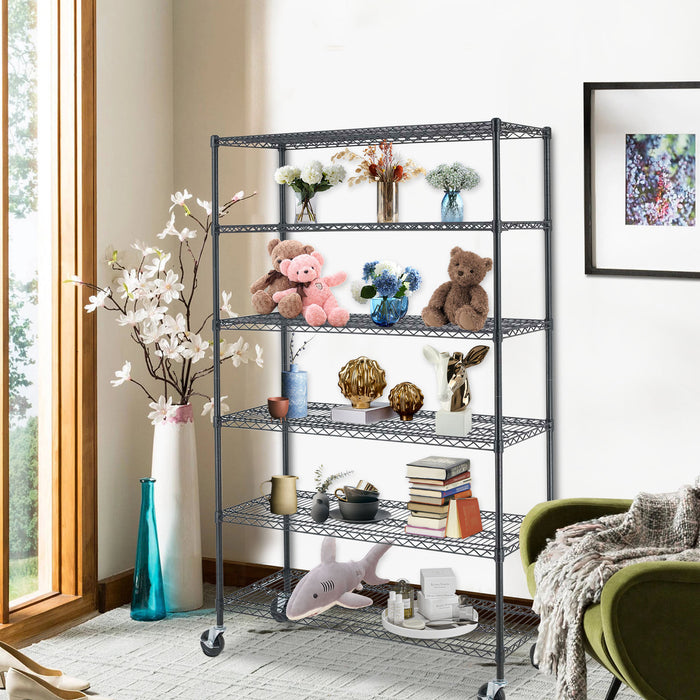 Wire Shelving Unit 6-shelf Large Storage Shelves