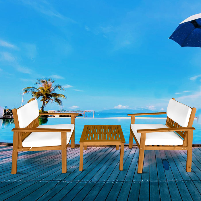 3-Piece Patio Bistro Set Patio Furniture Outdoor Table Chair Set