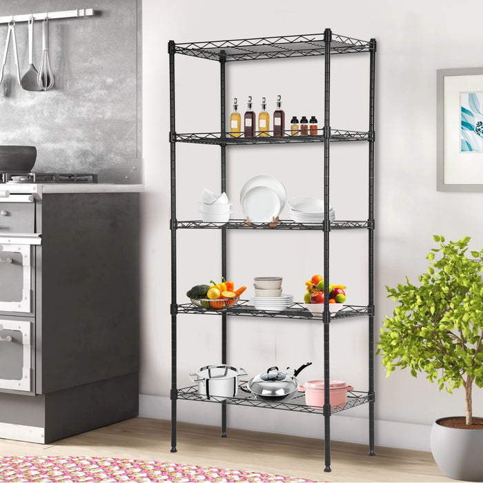 Adjustable Metal Shelf Shelving Unit Storage Small Places