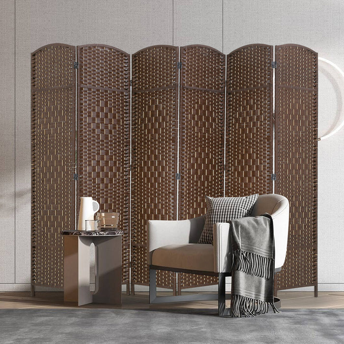 6 Panel Folding Privacy Room Divider