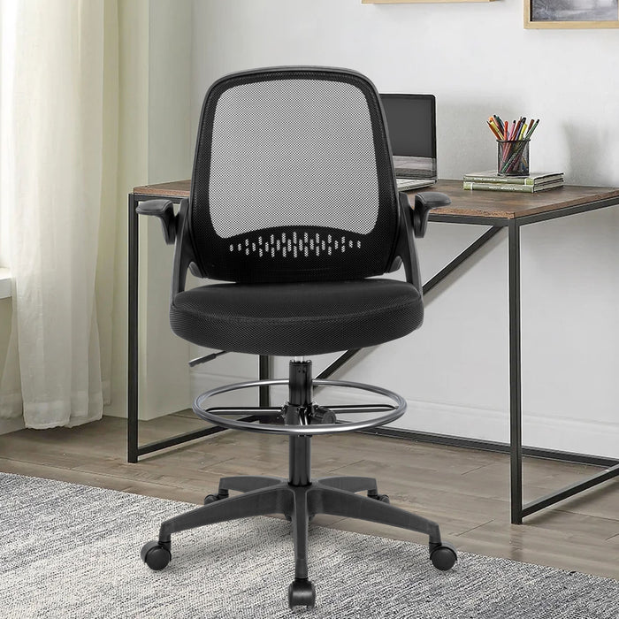 Standing Mesh Computer Chair Height Adjustable