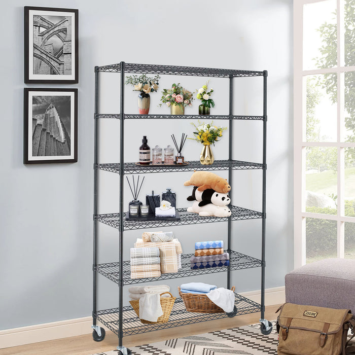 Wire Shelving Unit 6-shelf Large Storage Shelves
