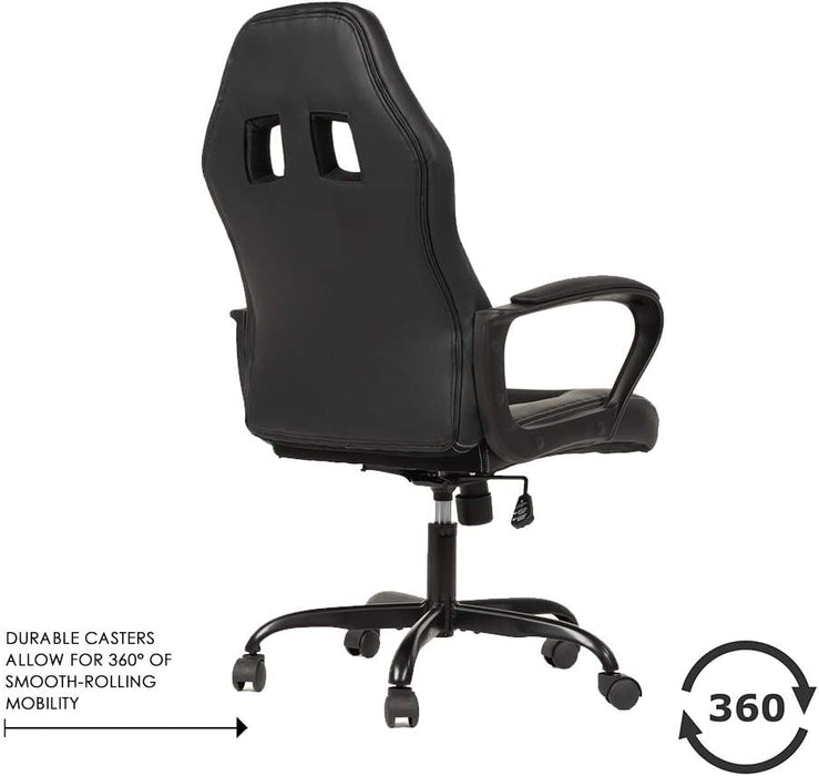 High Back Leather Racing Lumbar Support Gaming Chair