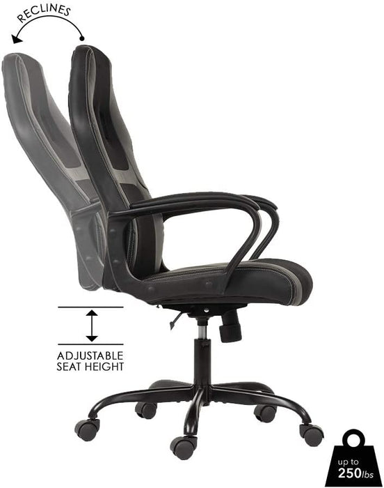 High Back Leather Racing Lumbar Support Gaming Chair
