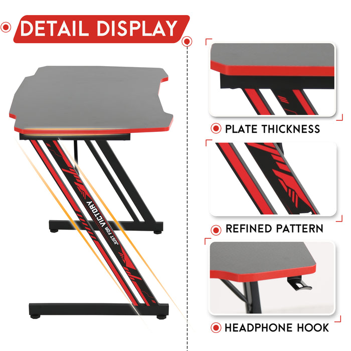 Z Shaped Workstation Ergonomic Table