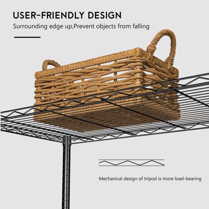 Adjustable Metal Shelf Shelving Unit Storage Small Places