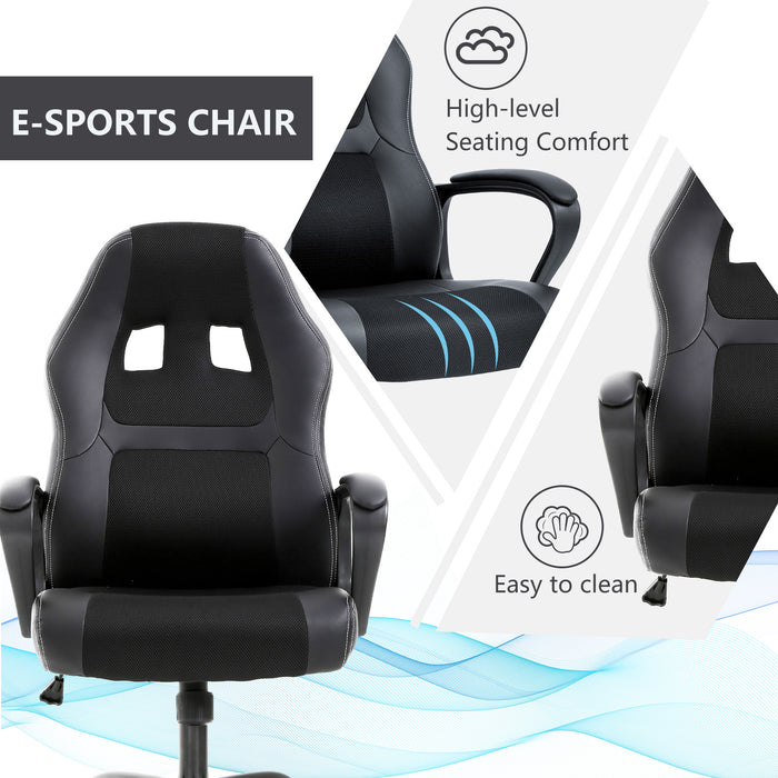 High Back Leather Racing Lumbar Support Gaming Chair