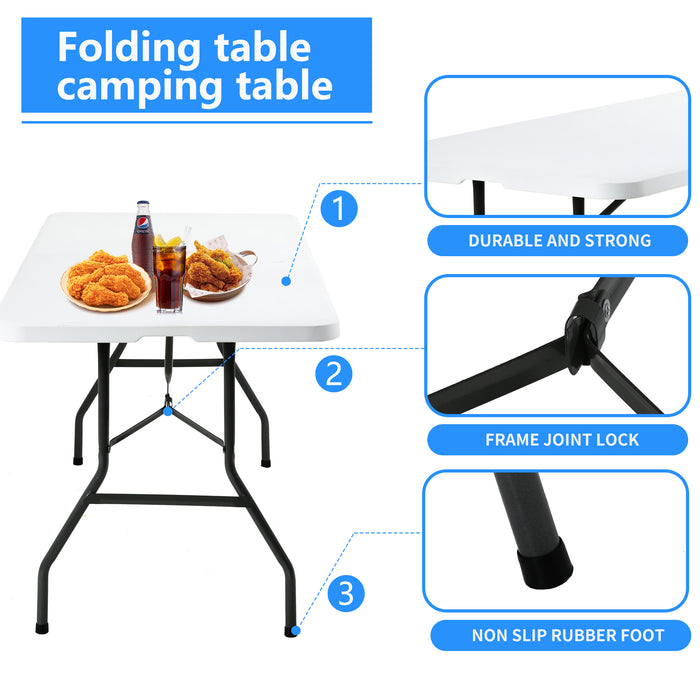 Plastic 6ft Folding Table for Parties  Backyard  Events