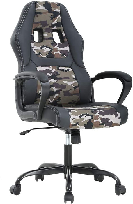 High Back Leather Racing Lumbar Support Gaming Chair