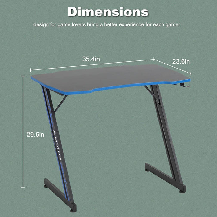 Z Shaped Workstation Ergonomic Table