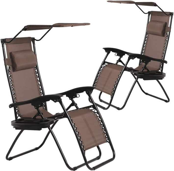 Zero Gravity Chair Patio Chairs Lounge Chair 2 Pack Recliner