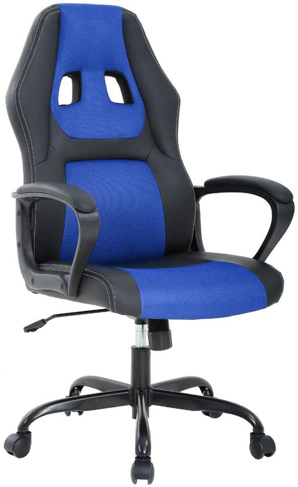 High Back Leather Racing Lumbar Support Gaming Chair