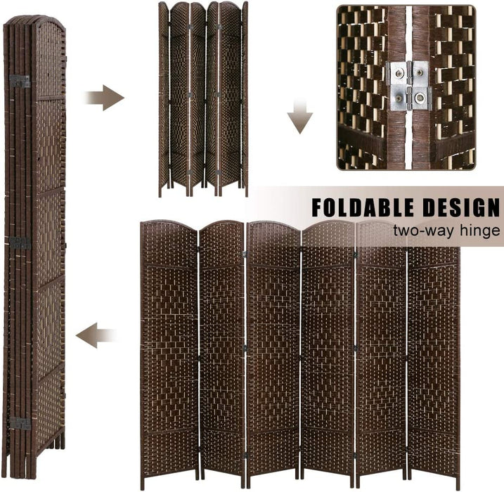 6 Panel Folding Privacy Room Divider