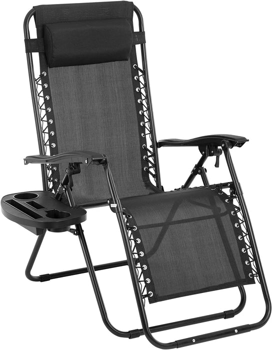 Zero Gravity Lawn Lounge Chair Patio Set of 2