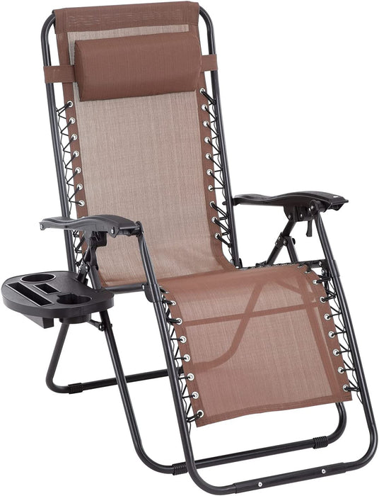 Zero Gravity Lawn Lounge Chair Patio Set of 2