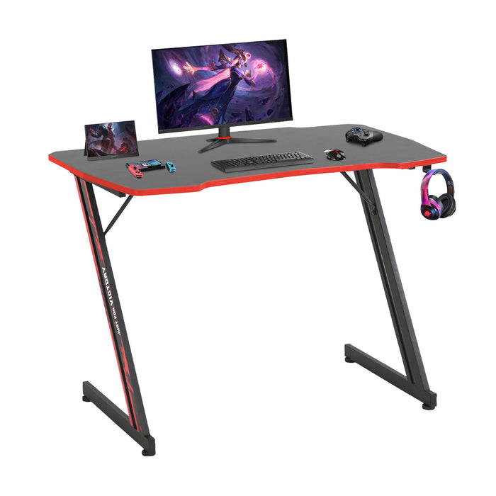 Z Shaped PC Table Gaming Desk
