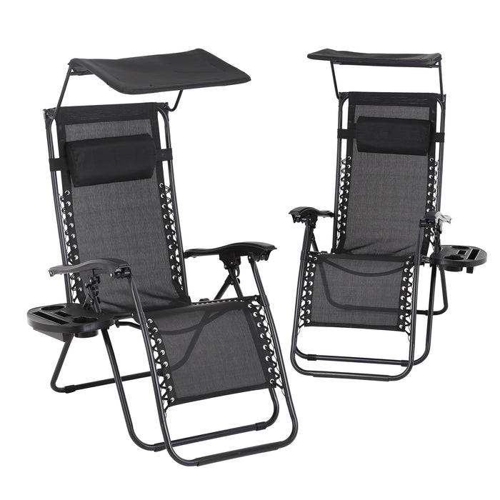 Zero Gravity Chair Patio Chairs Lounge Chair 2 Pack Recliner
