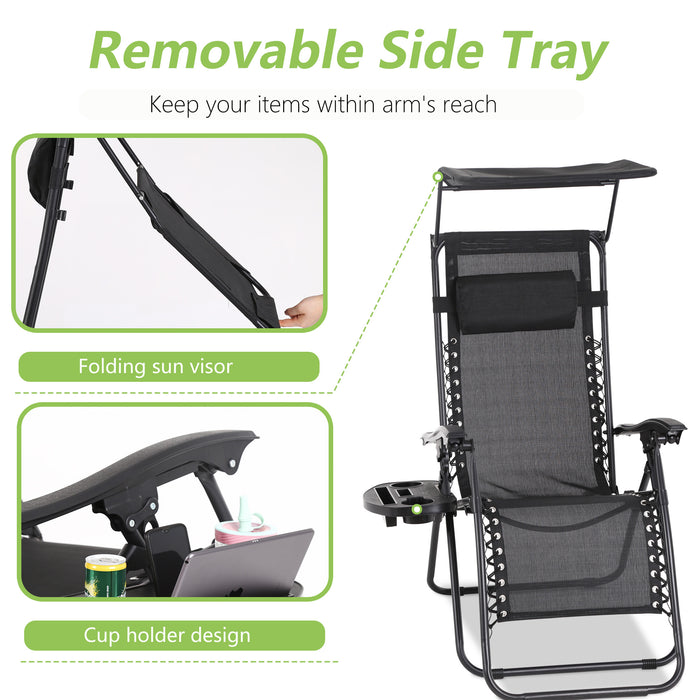 Zero Gravity Chair Patio Chairs Lounge Chair 2 Pack Recliner