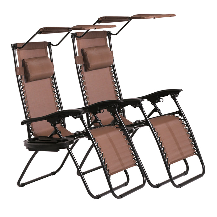 Zero Gravity Chair Patio Chairs Lounge Chair 2 Pack Recliner