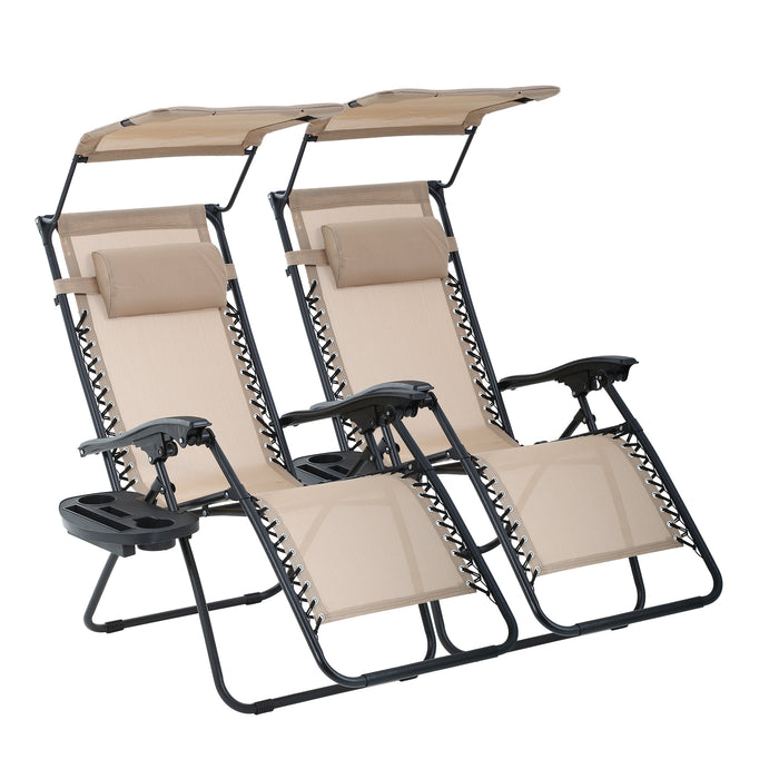 Zero Gravity Chair Patio Chairs Lounge Chair 2 Pack Recliner