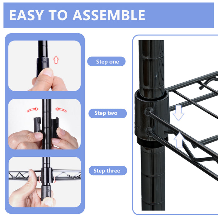 Wire Shelving Unit Metal Shelf Organizer Heavy Duty Storage