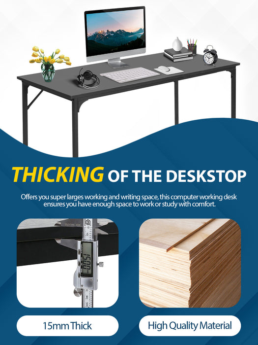 Computer Desk 47 inch Study Writing Table,Workstation Adjustable feet,Gaming Desk Modern Furniture for Home Office