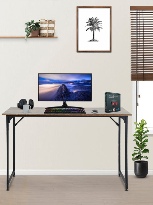 Computer Desk 47 inch Study Writing Table,Workstation Adjustable feet,Gaming Desk Modern Furniture for Home Office