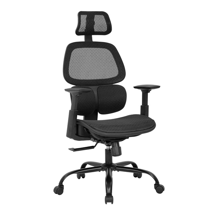 Ergonomic  Arms Lumbar Swivel Chair