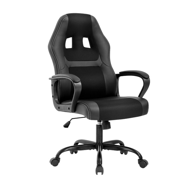 High Back Leather Racing Lumbar Support Gaming Chair