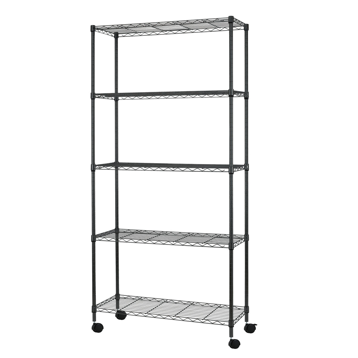 BestOffice 3-Shelf Adjustable Metal Storage Shelves Wire Shelving Unit Organizer Wire Rack 450lbs Capacity for Small places Kitchen Garage