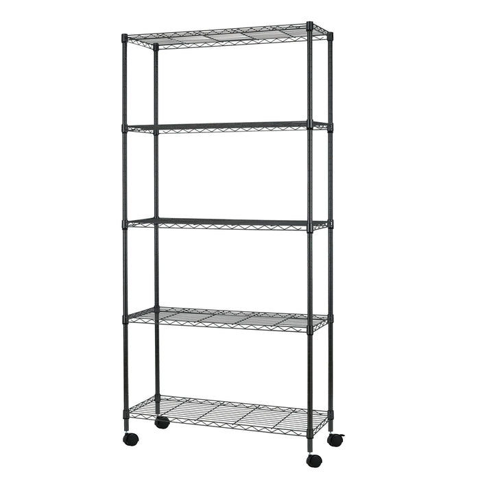Wire Shelving Unit Metal Shelf Organizer Heavy Duty Storage — BestOffice