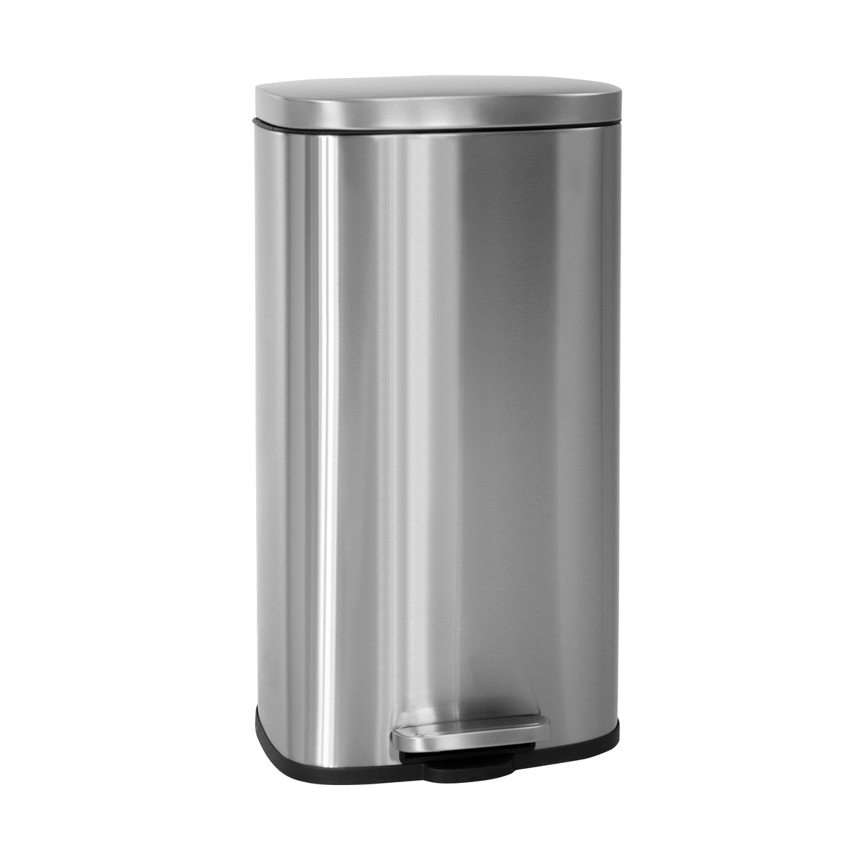 Fingerprint Proof Stainless Steel Kitchen Garbage Can — BestOffice