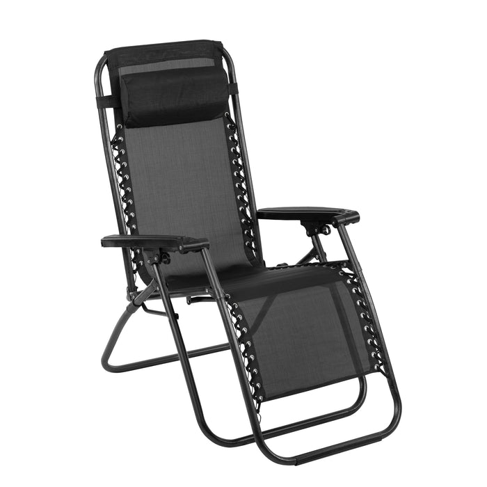 Patio Outdoor Furniture Zero Gravity Chair Set of 2