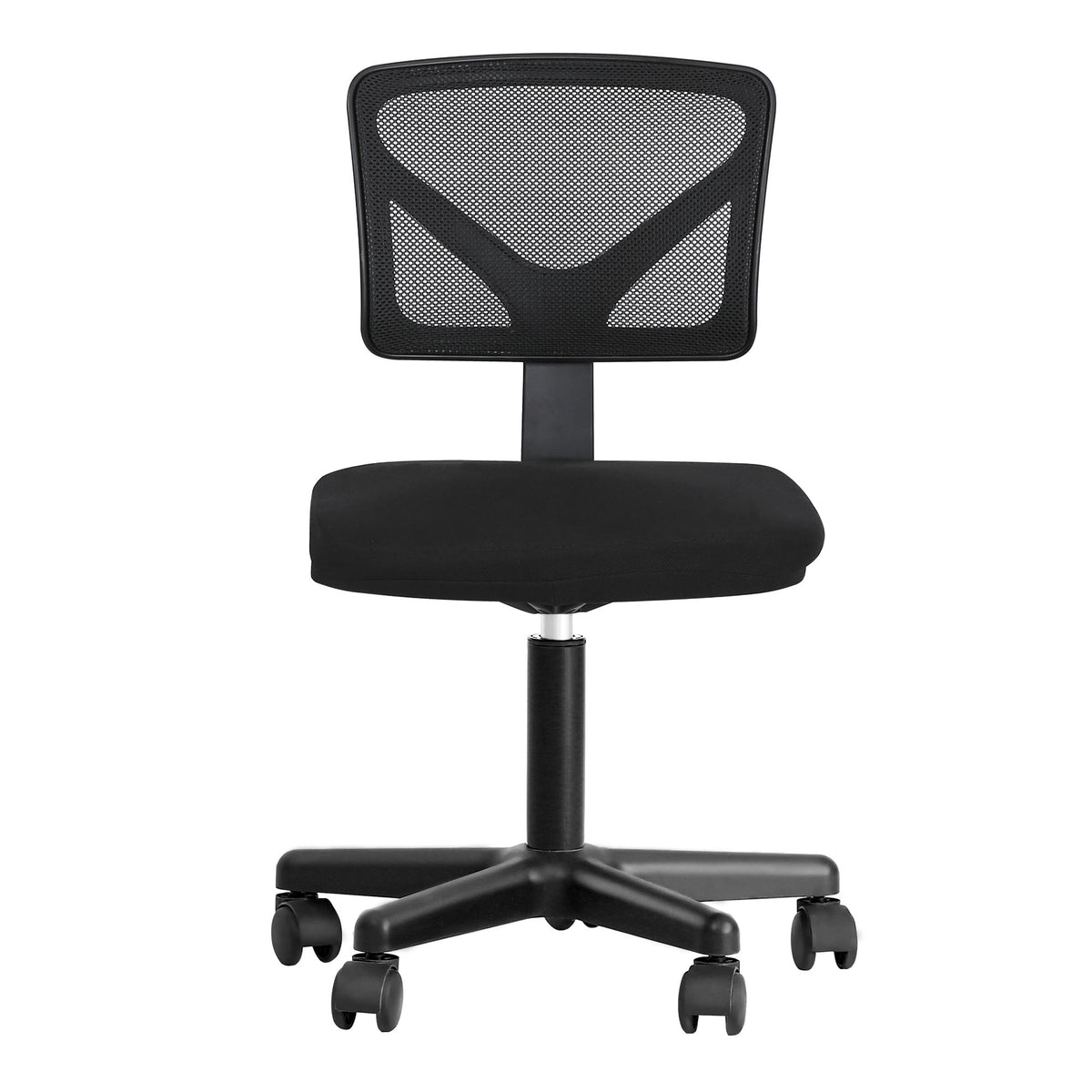 Home Office Chair Mid Back Mesh Desk Chair Armless Computer Chair Ergonomic  Task Rolling Swivel Chair Back Support Adjustable Modern Chair with Lumbar  Support (Black) – Built to Order, Made in USA