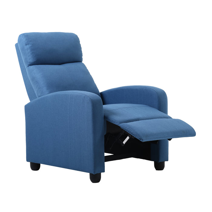 Recliner Chair for Living Room with Fabric Padded Seat Backrest