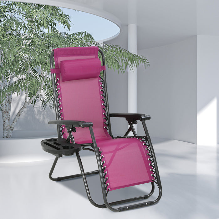 Pink Anti Gravity Beach Chair Lawn Chairs Reclining Hot Pink Zero
