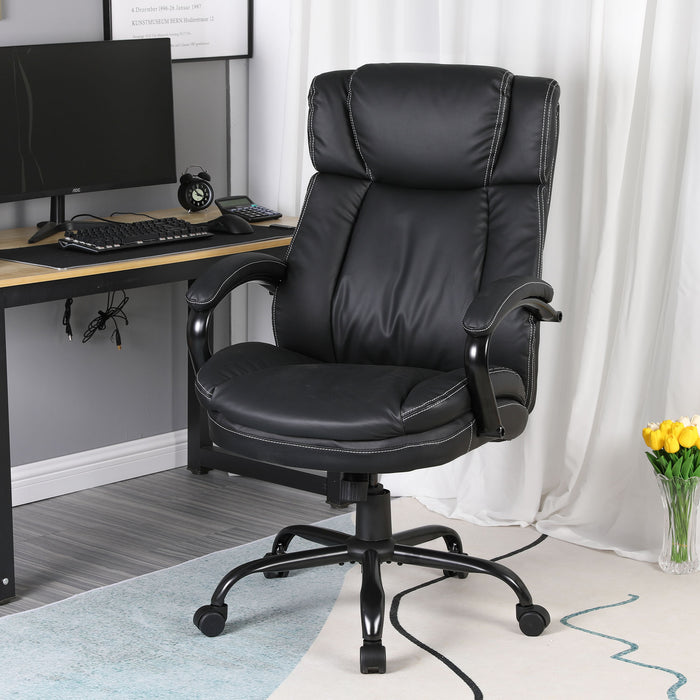 Adjustable Rolling Swivel PU Leather Desk Chair