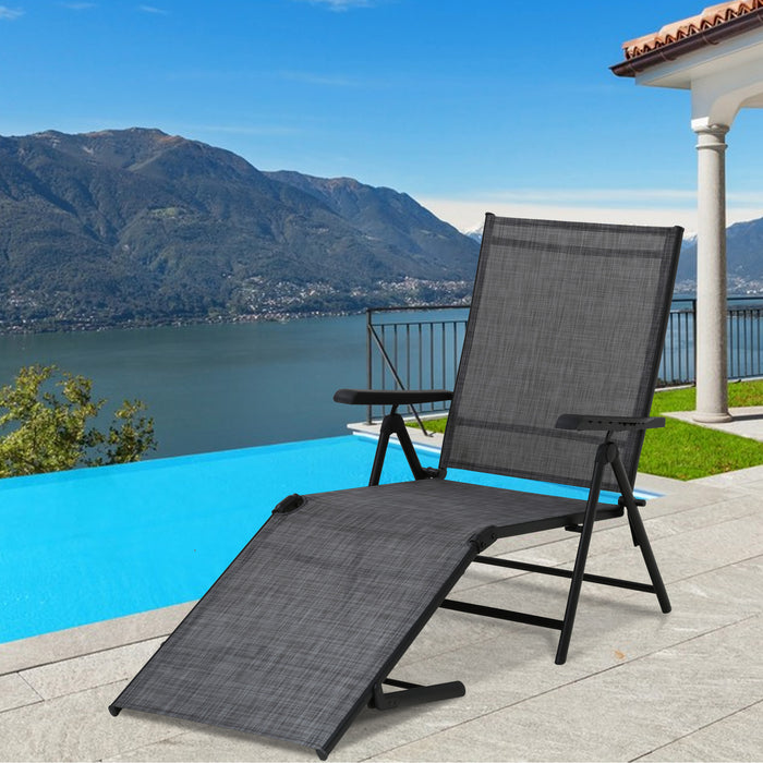 Outside Beach Yard Adjustable Reclining Lounge Chairs