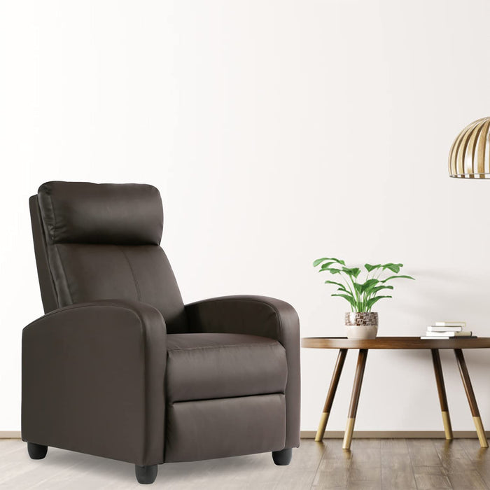 Recliner Chair Single Reclining Sofa with Padded Seat Backrest
