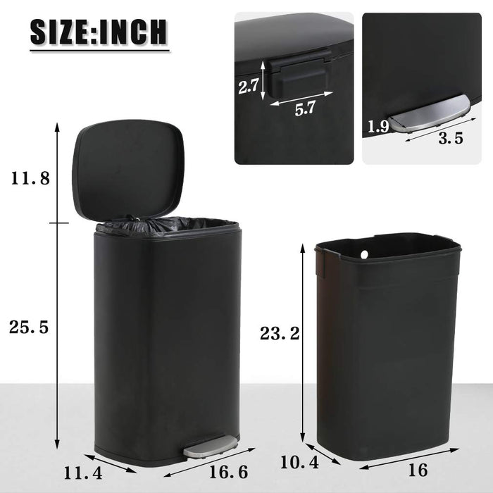 Kitchen Trash Can with Lid